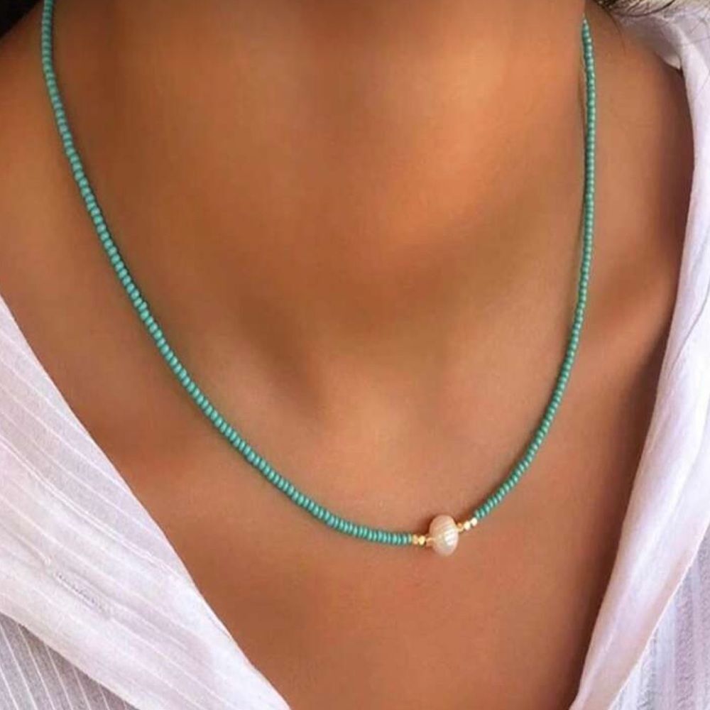 Boho Beaded Necklace #1962